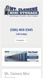 Mobile Screenshot of mtclemensministorage.com